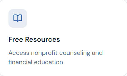 Free Resources Access nonprofit counseling and financial education